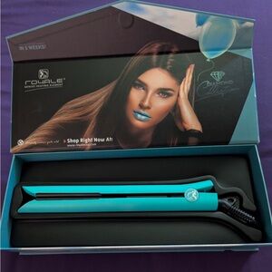 Royale Professional Hair Straightener Diamond Collection in Tiffany Blue NEW